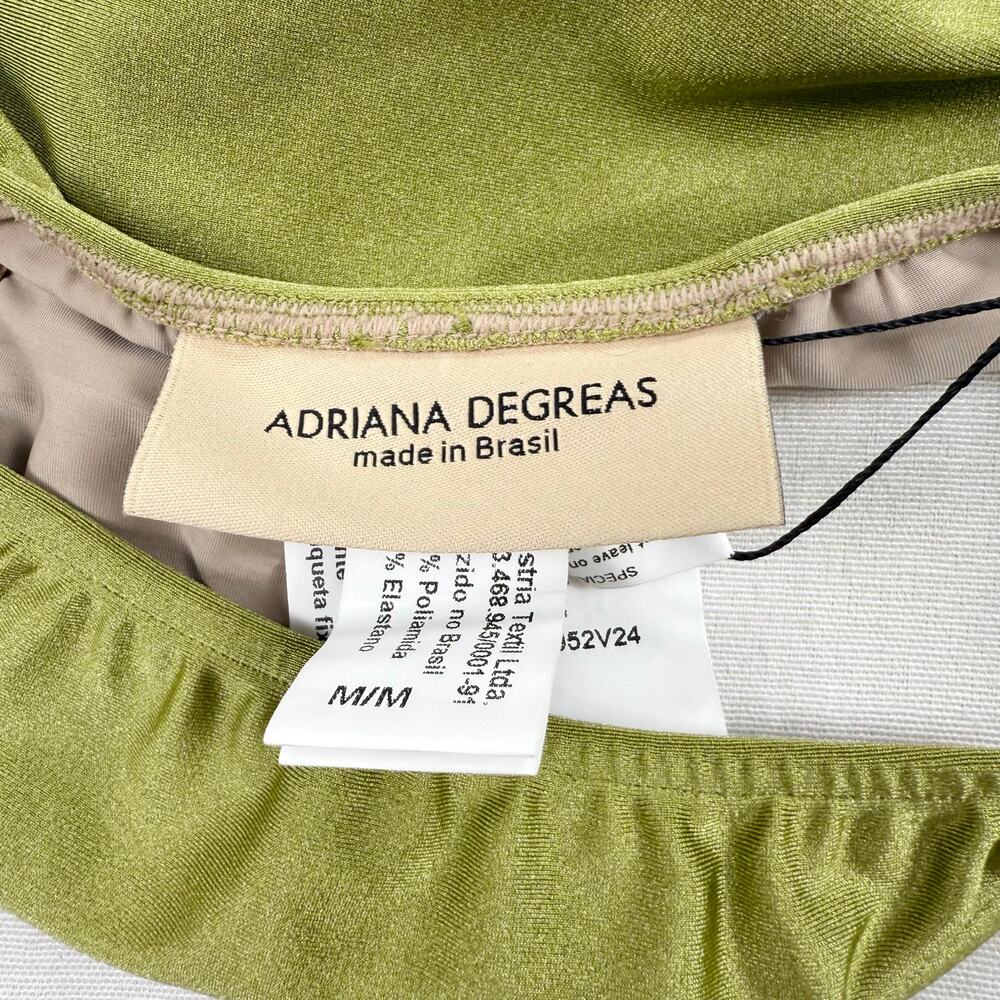 Adriana Degreas Women's Seashell Solid Strapless Bikini Set Medium Pistachio - Picture 10 of 15